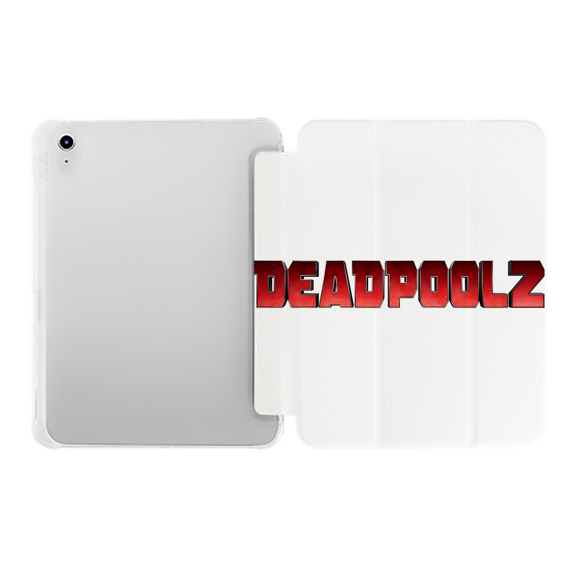 （画像用） Deadpool デッドプール IPad ケース ペン収納付き 三つ折りスタンド PUレザー×シリコン 対応機種9.5/10.5/10.9インチ